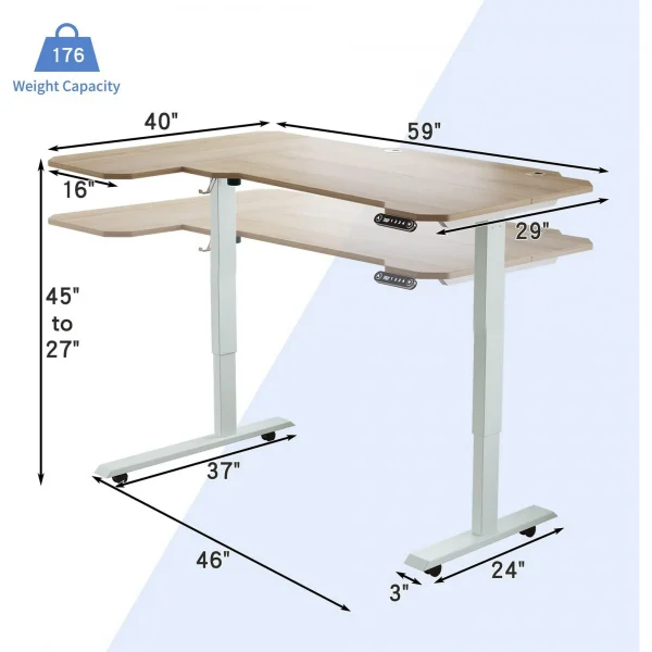MXTARK Electric Standing Desk - Adjustable Height - Image 2