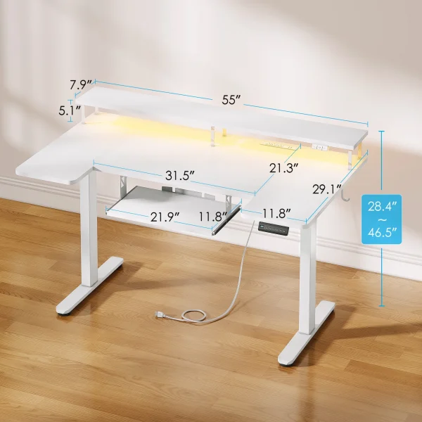 Casacomoda U-Shaped Electric Standing Desk - Image 2