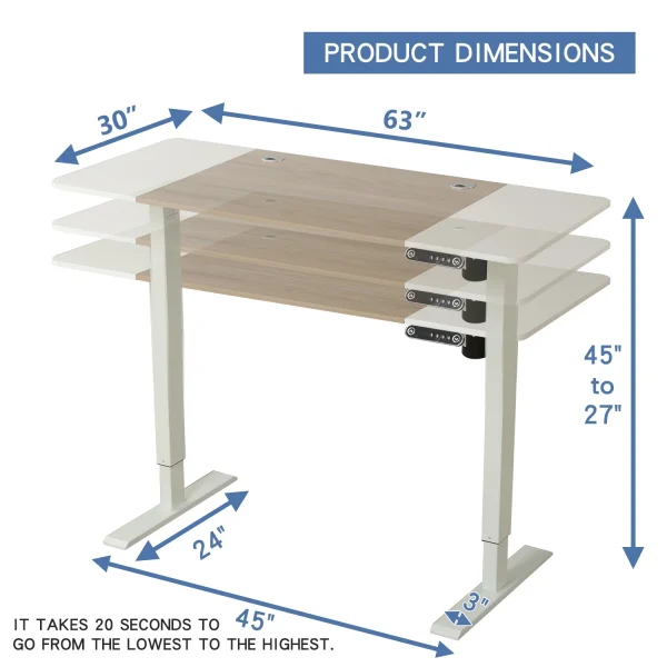 Electric Standing Desk - Height Adjustable Ergonomic - Image 2