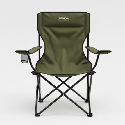 Lurvexa Folding Camping Chair | Portable Outdoor Seat for Balcony & Patio