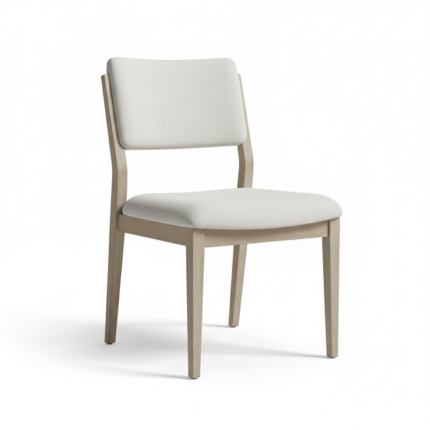 Lurvexa Modern Farmhouse Upholstered Dining Chair with Padded Fabric Seat